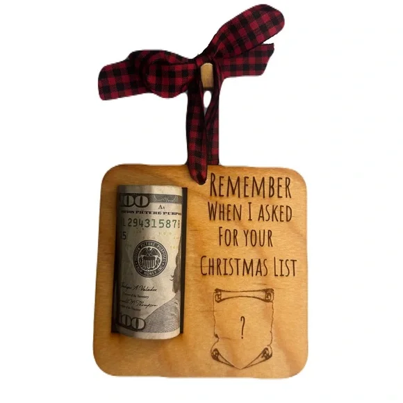 Money Holder Christmas Ornament - Picture 1 of 2